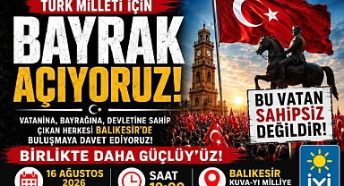 İYİ Parti Edirne’den “Bayrak Mitingi” Çağrısı