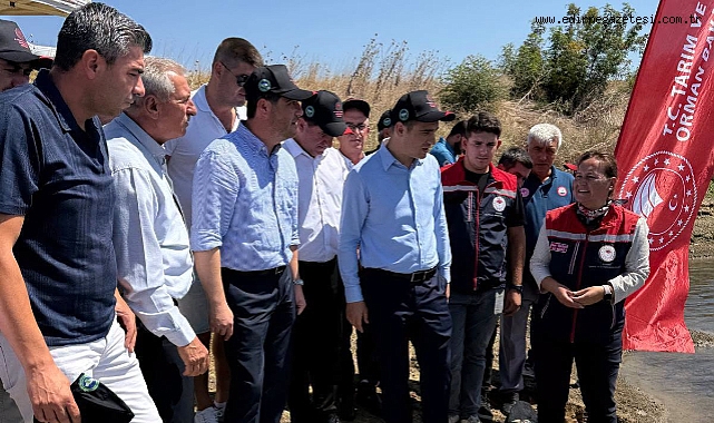Karaağaç Göleti’ne Sazan Bırakıldı