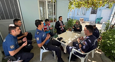 Kaymakam Çolak şehit ve gazi ailelerini ziyaret etti