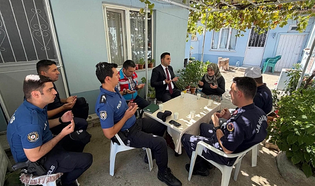 Kaymakam Çolak şehit ve gazi ailelerini ziyaret etti