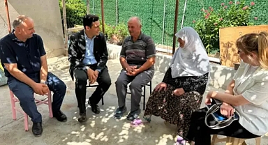 Kaymakam Güzel'den gazilere ziyaret