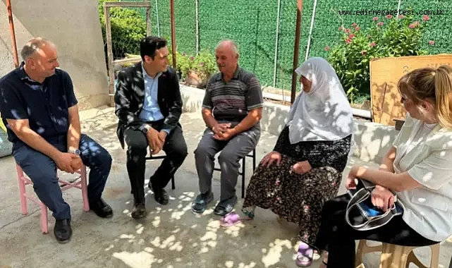 Kaymakam Güzel'den gazilere ziyaret
