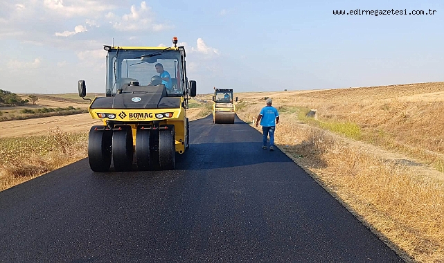 Keşan'da Yol Seferberliği Sürüyor