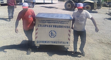 Lalapaşa'nın Çöp Konteynerleri Yenileniyor