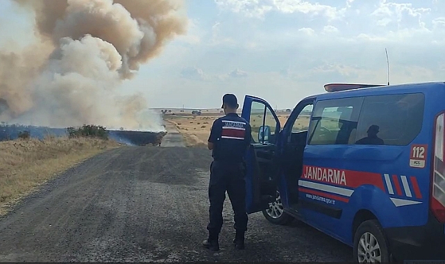 Oğulpaşa köyünde yangın