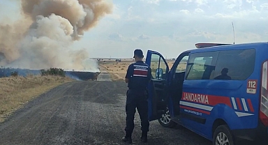 Oğulpaşa köyünde yangın