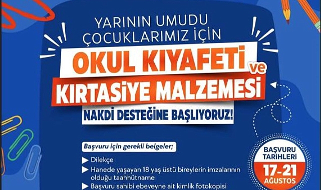 Okul Desteğinde Son Gün 21 Ağustos