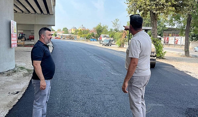 Sebze Meyve Pazarı Alanı Asfaltlandı