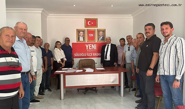 Süloğlu'nda Yeni Parti'ye Üye Kayıt Kampanyası Başladı