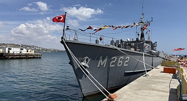 TCG Enez gemisi ziyarete açıldı