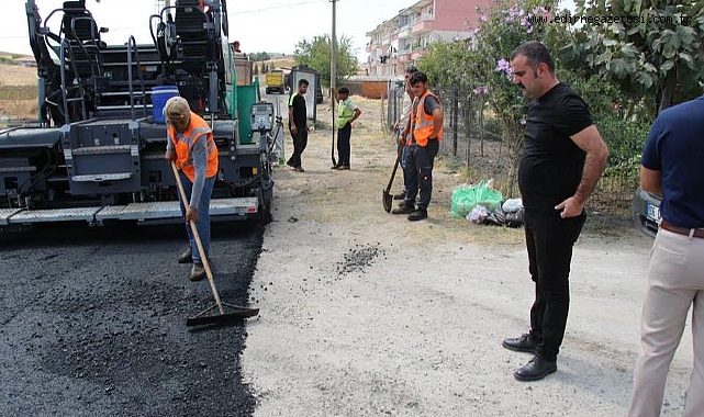Uzunköprü’de Asfalt Çalışmaları Sürüyor
