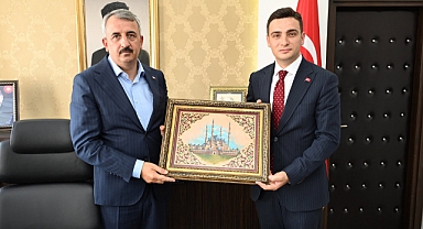 Vali Sezer'den İpsala Kaymakamı Güzel'e ziyaret