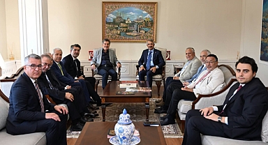 Ziraat Bankası ve Hazine Heyetinden Vali Sezer'e Ziyaret