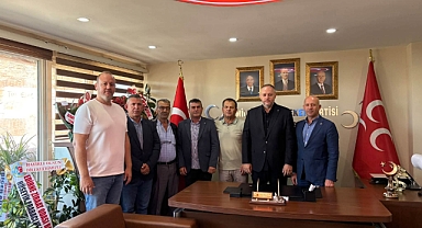 Biçer, Arabacı ve Yönetimini Ağırladı