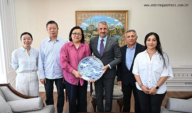 Çinli yatırımcıdan Edirne Valisi Sezer'e ziyaret