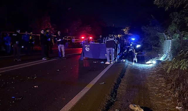 Devrilen motosikletin sürücüsü öldü