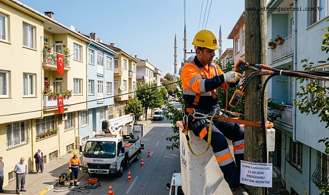 EDİRNE’DE PROGRAMLI ELEKTRİK KESİNTİSİ UYARISI
