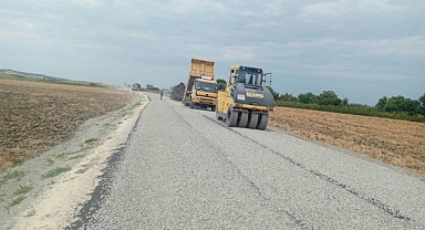 Edirne'de yol çalışmaları sürüyor