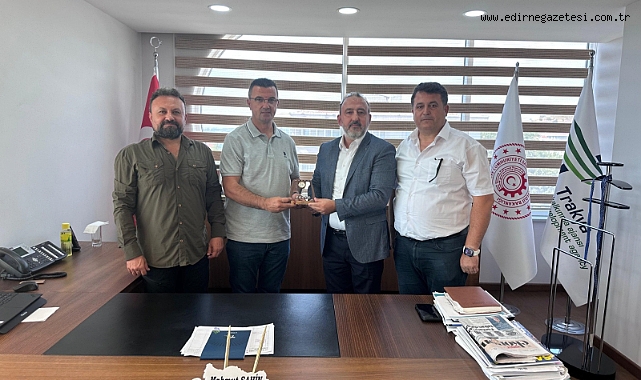 EGD’DEN TRAKYAKA GENEL SEKRETERİ MAHMUT ŞAHİN’E ZİYARET