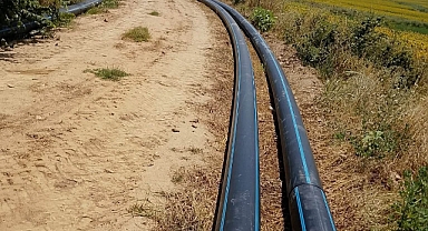 Hasırcıarnavut köyünde tarımsal sulama hattı tamamlandı