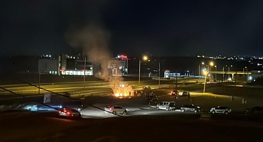 havai fişekler yangına neden oldu