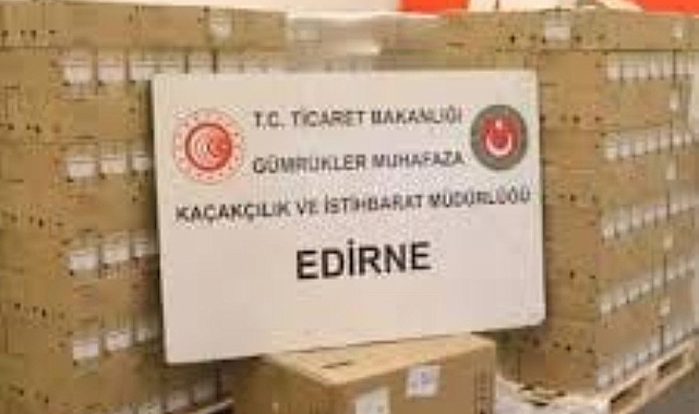 Kapıkule’de 79 bin 790 kaçak ürün ele geçirildi