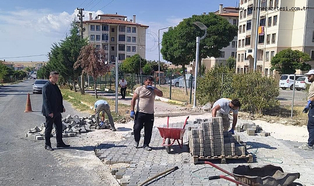 Lalapaşa’da Yol Çalışmaları Sürüyor