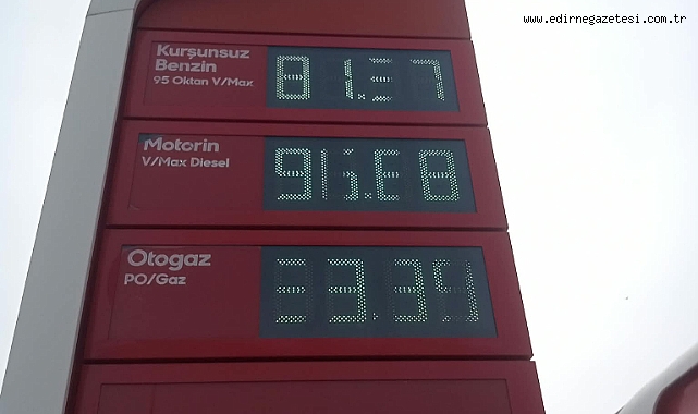 MOTORİNE ZAM GELDİ