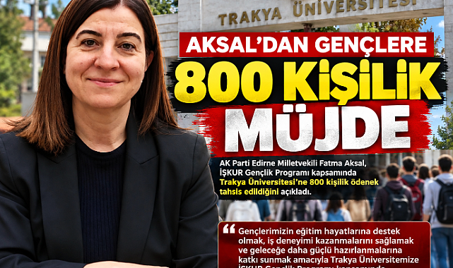 AKSAL’DAN GENÇLERE 800 KİŞİLİK MÜJDE