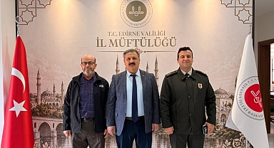 ASKERLİK ŞUBE BAŞKANI KAVUŞ’TAN MÜFTÜ ÇAKIR’A ZİYARET