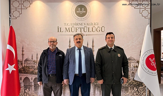 ASKERLİK ŞUBE BAŞKANI KAVUŞ’TAN MÜFTÜ ÇAKIR’A ZİYARET