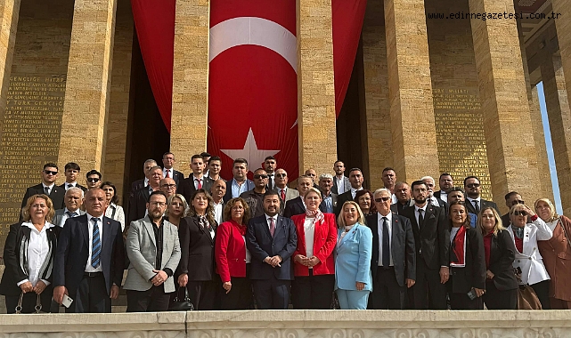 CHP Edirne Örgütü Ankara’da Anıtkabir’i Ziyaret Etti