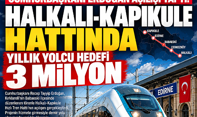 CUMHURBAŞKANI ERDOĞAN AÇILIŞI YAPTI