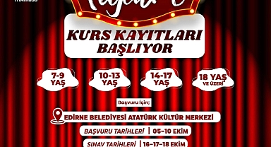 EDİRNE BELEDİYESİ ŞEHİR TİYATROSU YENİ DÖNEM ÖĞRENCİLERİNİ BEKLİYOR