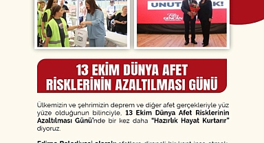 EDİRNE BELEDİYESİNDEN AFETLERE HAZIRLIK ÇAĞRISI