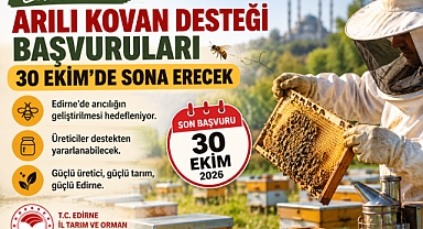 Edirne'de arılı kovan desteği başvuruları devam ediyor