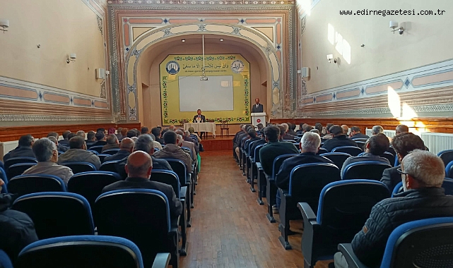 Edirne İl Müftülüğünün aylık toplantısı gerçekleştirildi.