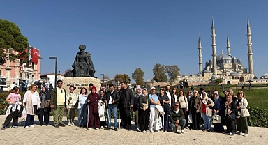 GÖRME ENGELLİ BİREYLER EDİRNE’Yİ GEZDİ