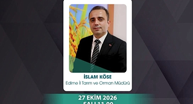 İslam Köse, Tarım TV’nin canlı yayın konuğu olacak