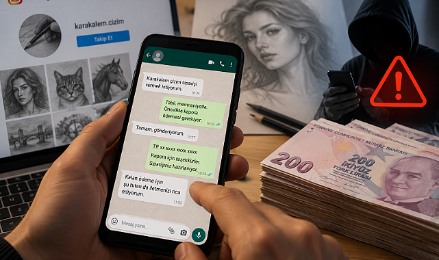 KARAKALEM SİPARİŞİ VERMEK İSTEDİ, 84 BİN LİRA DOLANDIRILDI