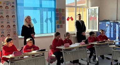 Kaymakam Güzel'den köy okuluna ziyaret