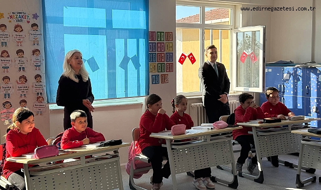 Kaymakam Güzel'den köy okuluna ziyaret