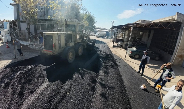 Keşan’da Asfalt Çalışmaları Devam Ediyor