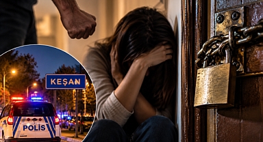 KEŞAN’DA EŞİNİ EVE KİLİTLEDİĞİ İDDİASI