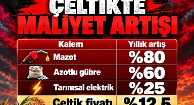 Mazot yüzde 86 arttı, çeltik zammı yüzde 12,5’te kaldı