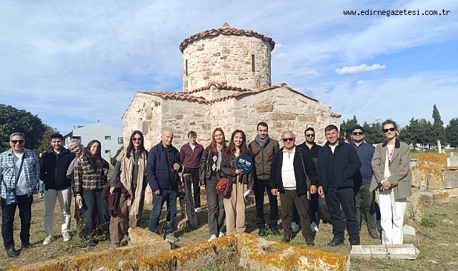 Mimarlar Enez'in tarihi yerlerini gezdi