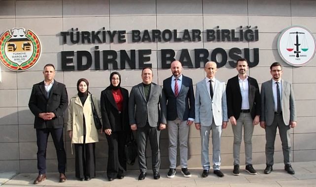 SİNAN TEKİN EDİRNE BAROSUNU ZİYARET ETTİ