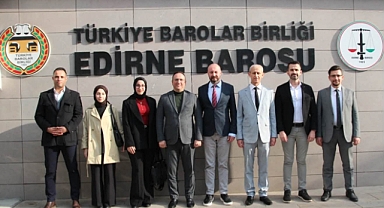 SİNAN TEKİN EDİRNE BAROSUNU ZİYARET ETTİ