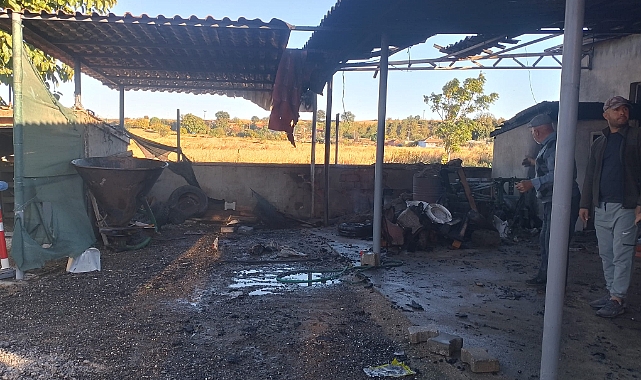 Subaşı Beldesi’nde ev yangını