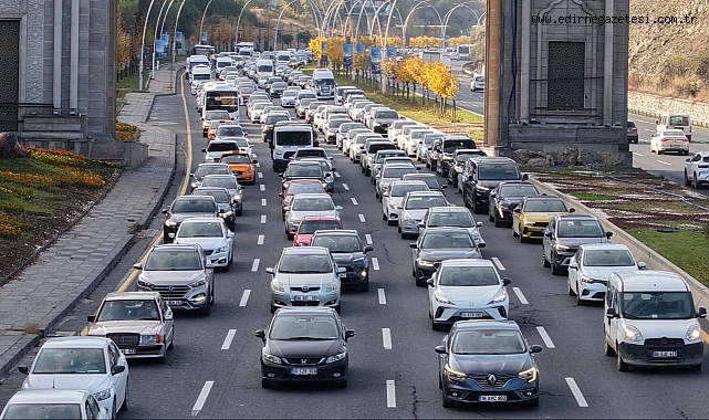 Trakya'da motorlu kara taşıt sayısı 806 bin 144 oldu